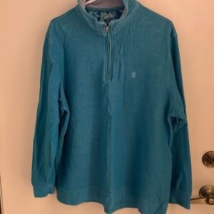 IZOD Saltwater Men's Blue Half-Zip Sweater XL